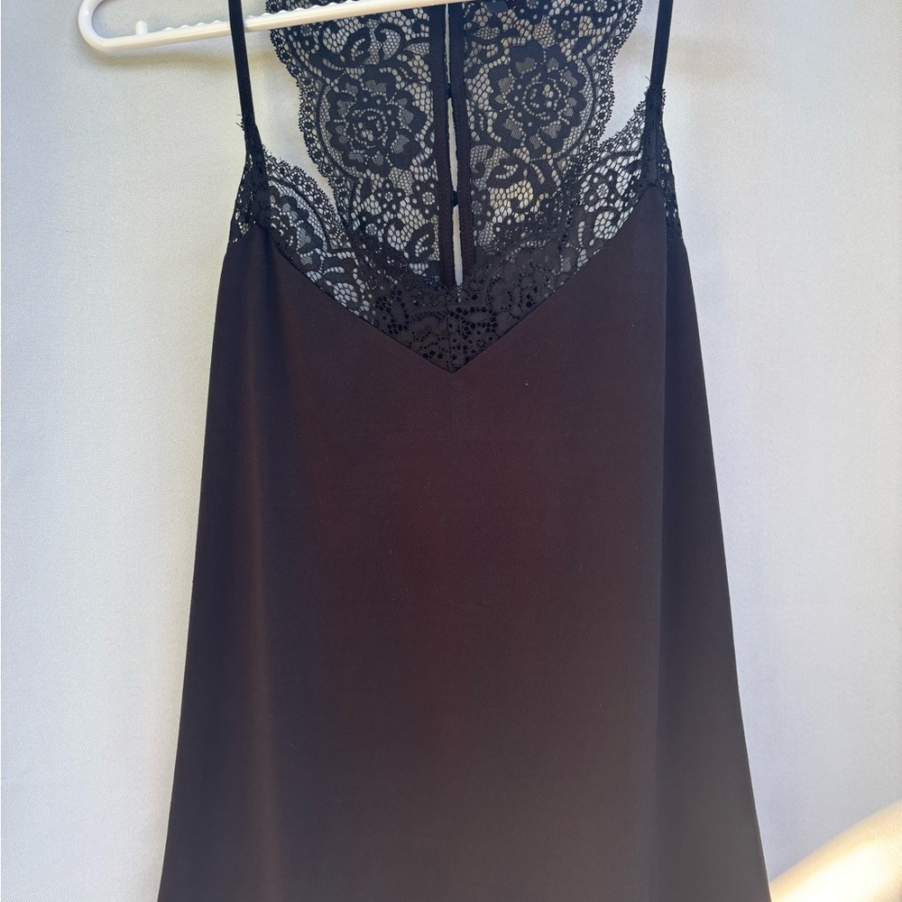 Chic Black Lace Chemise